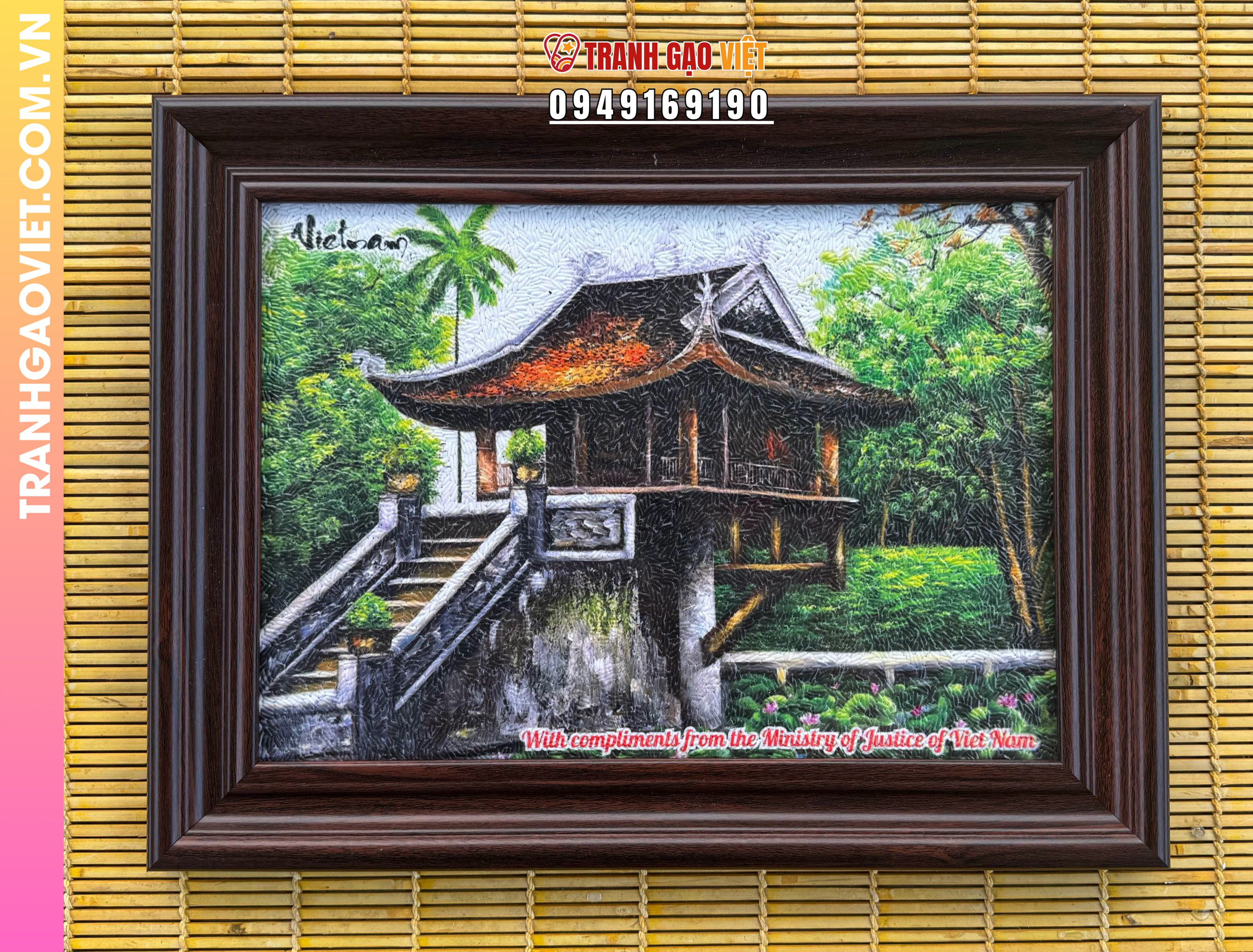 &Yacute; nghĩa bức tranh gạo Ch&ugrave;a Một Cột trong quan hệ hợp t&aacute;c