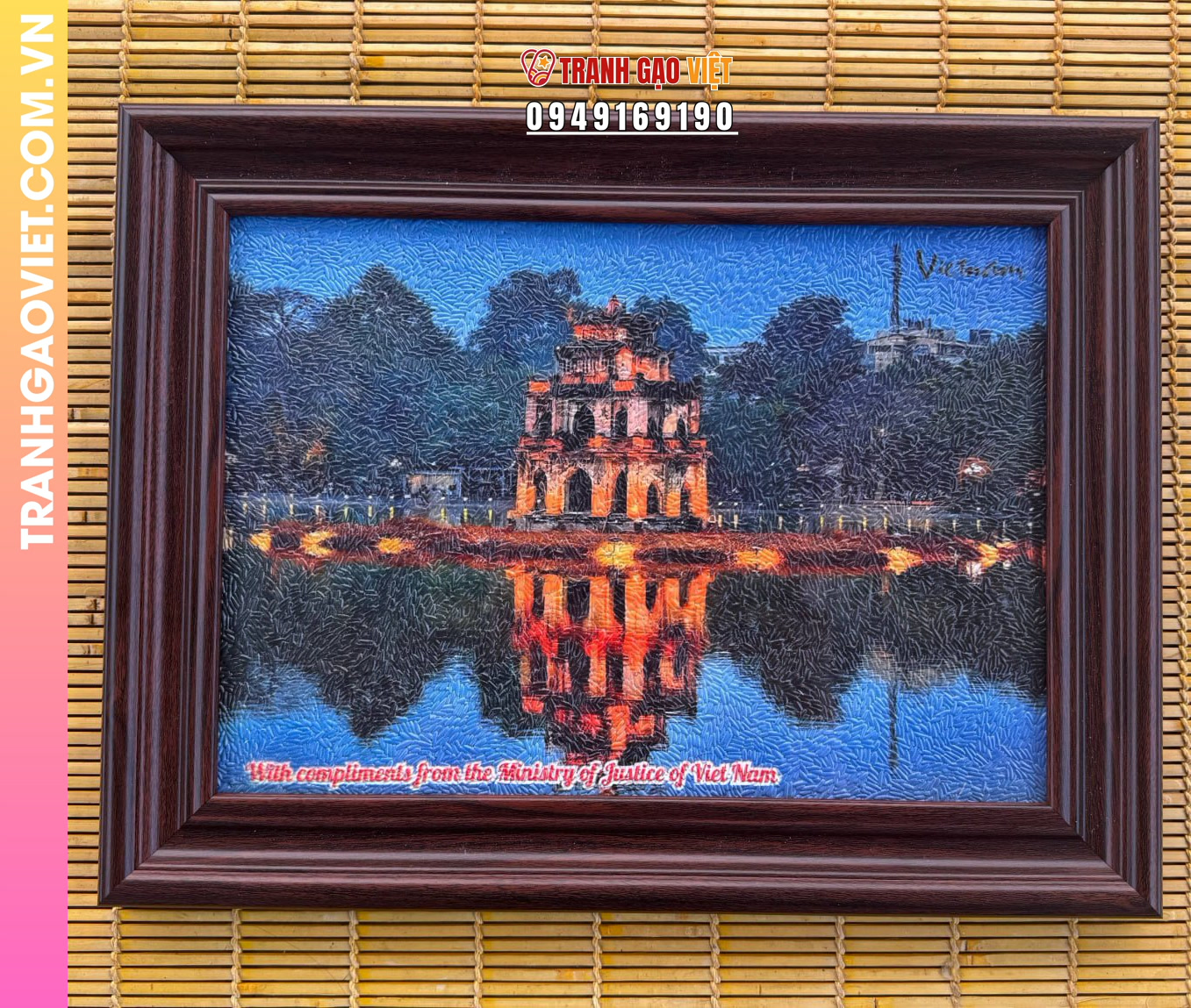 &Yacute; nghĩa bức tranh gạo Hồ Gươm trong quan hệ hợp t&aacute;c