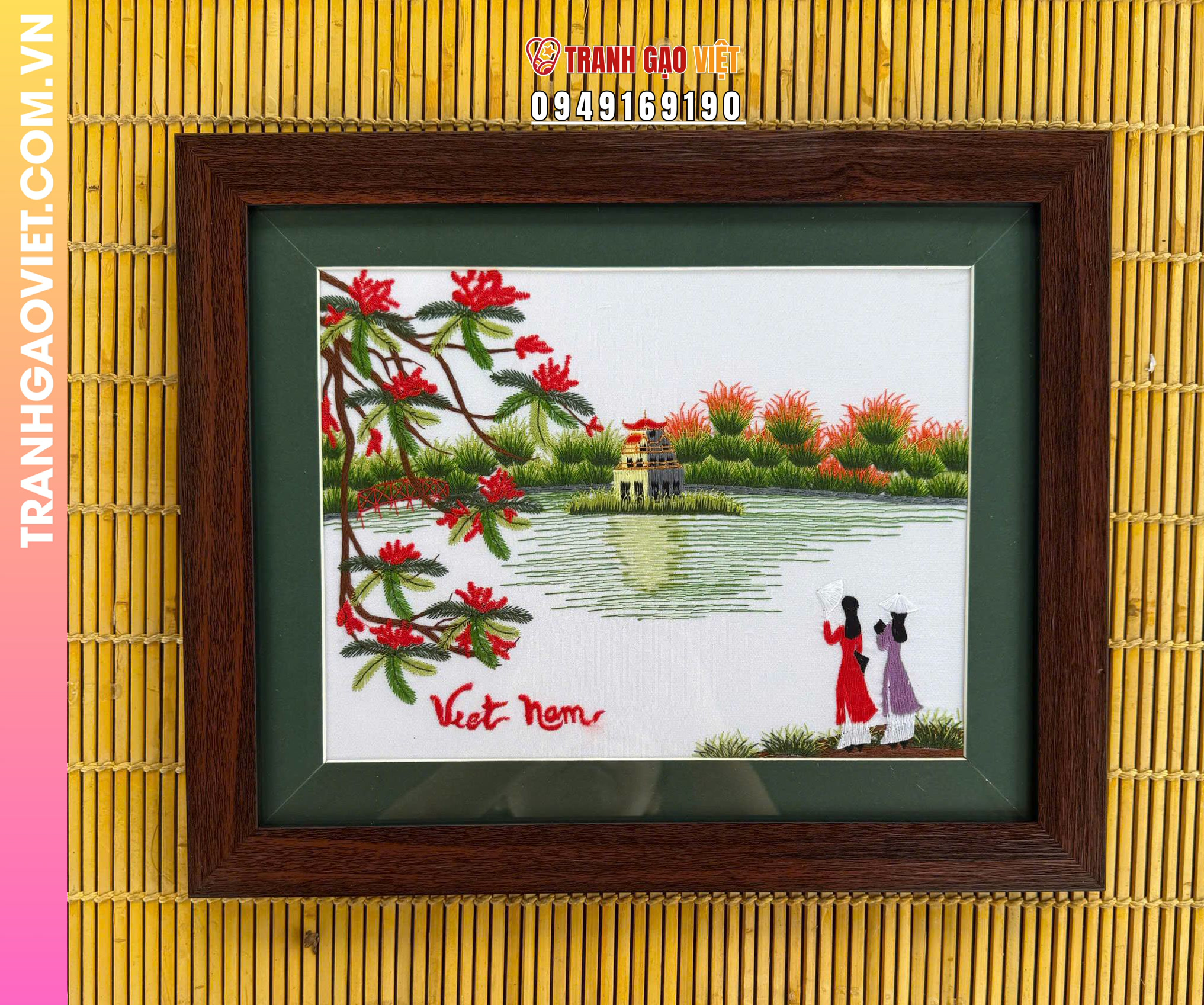 Ý Nghĩa bức tranh thêu Hồ Gươm