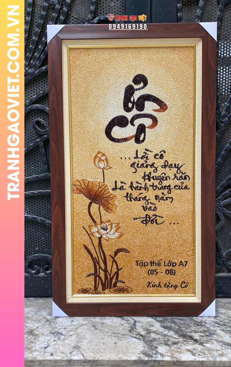 Ý nghĩa của Tranh Gạo Thư Pháp trong đời sống