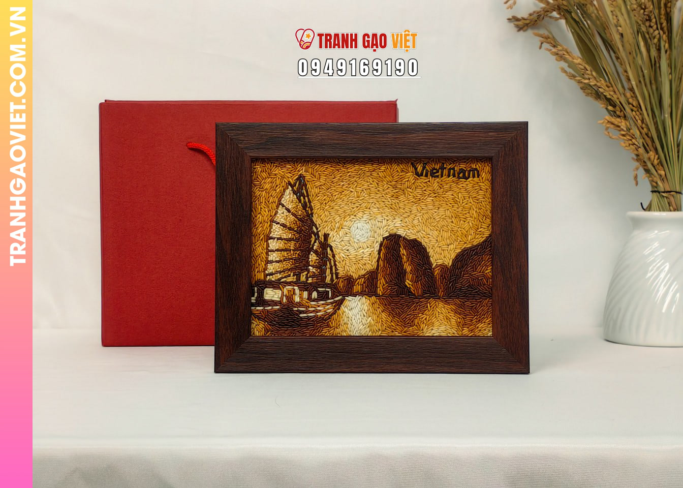 Ý nghĩa của Tranh Gạo Vịnh Hạ Long trong quà tặng