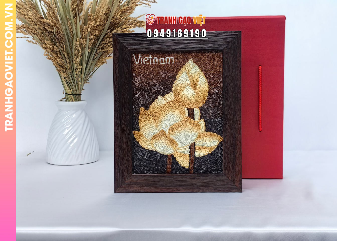 Ý nghĩa tranh gạo tặng đối tác trong văn hóa doanh nghiệp