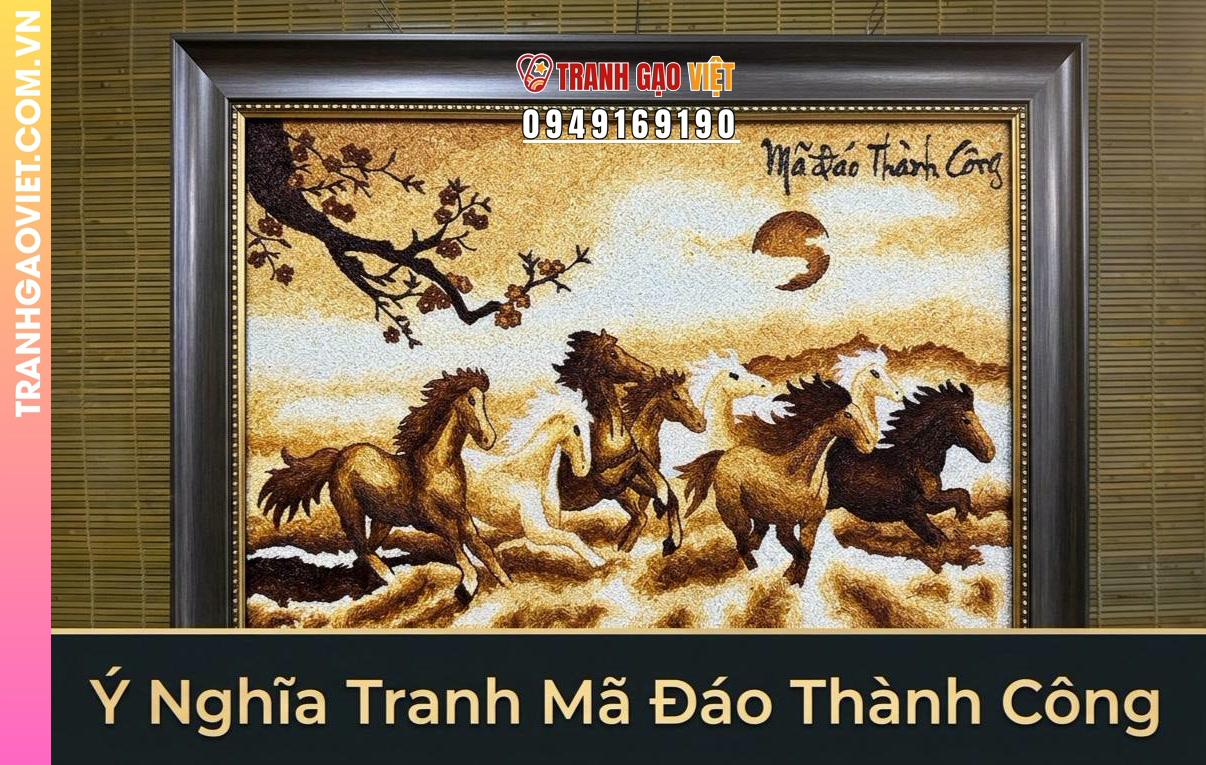 Ý Nghĩa Tranh Mã Đáo Thành Công trong Văn Hoá Việt