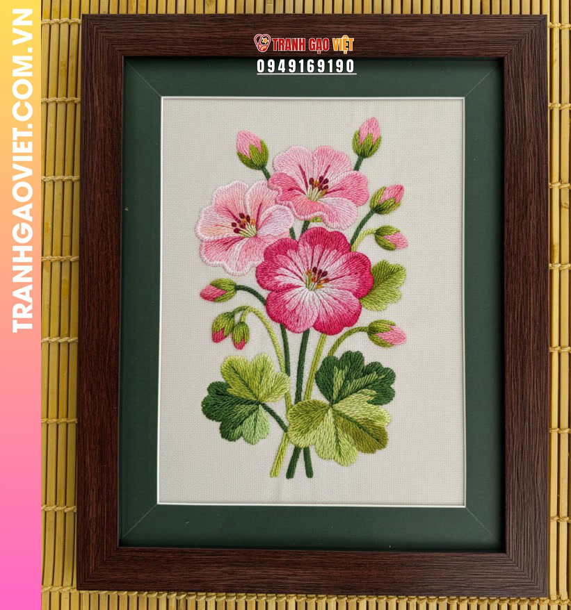 Tranh Thêu Hương Sắc Hoa Xuân