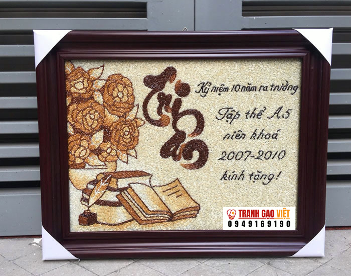 Quà tặng thầy cô Tranh Tri Ân Hình ảnh Quà tặng thầy cô Tranh Tri Ân - Ảnh thực tế sản phẩm Tranh Gạo