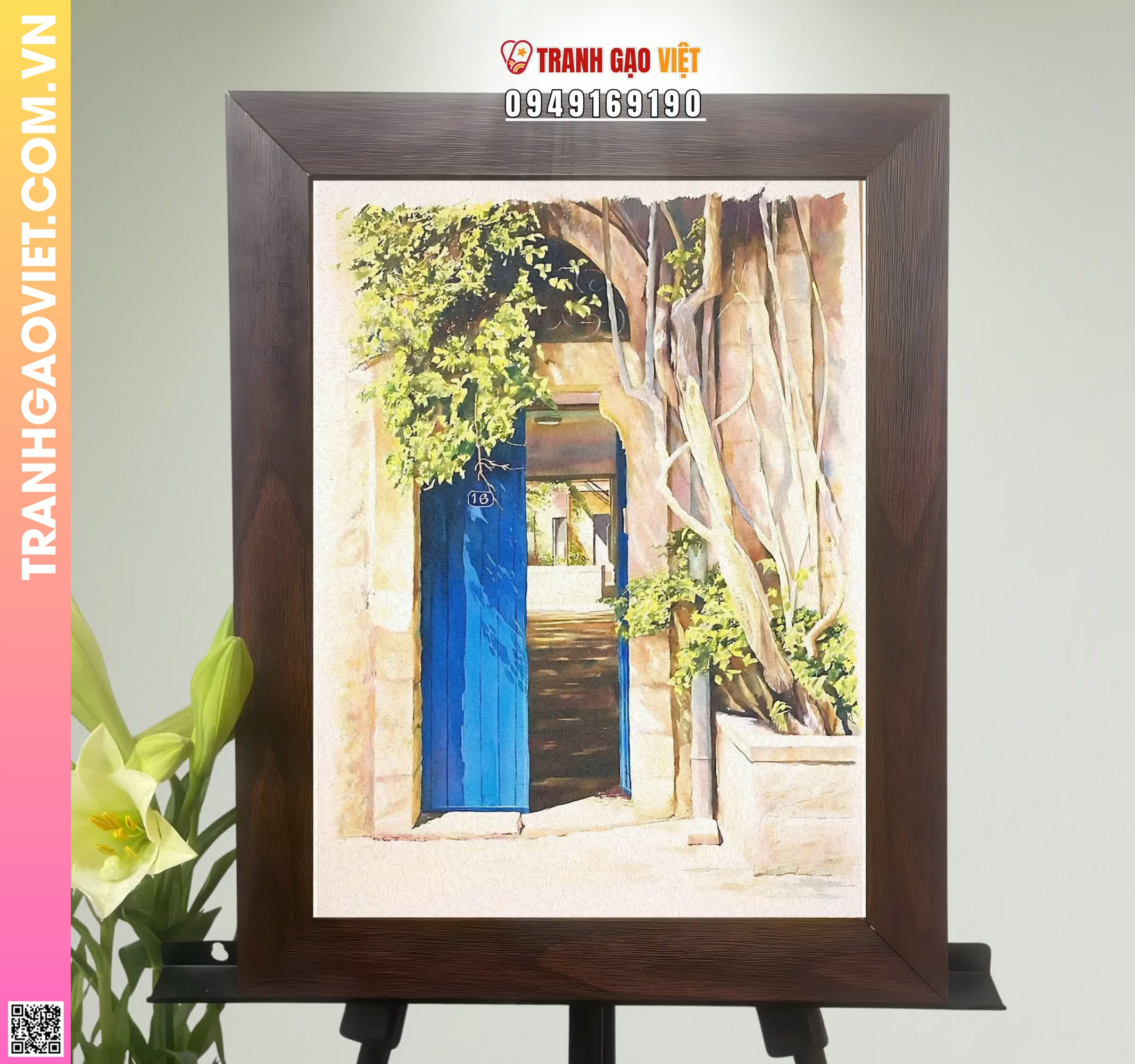 Tranh Gạo Màu Cánh Cửa Về Nhà Hình ảnh Tranh Gạo Màu Cánh Cửa Về Nhà - Ảnh thực tế sản phẩm Tranh Gạo