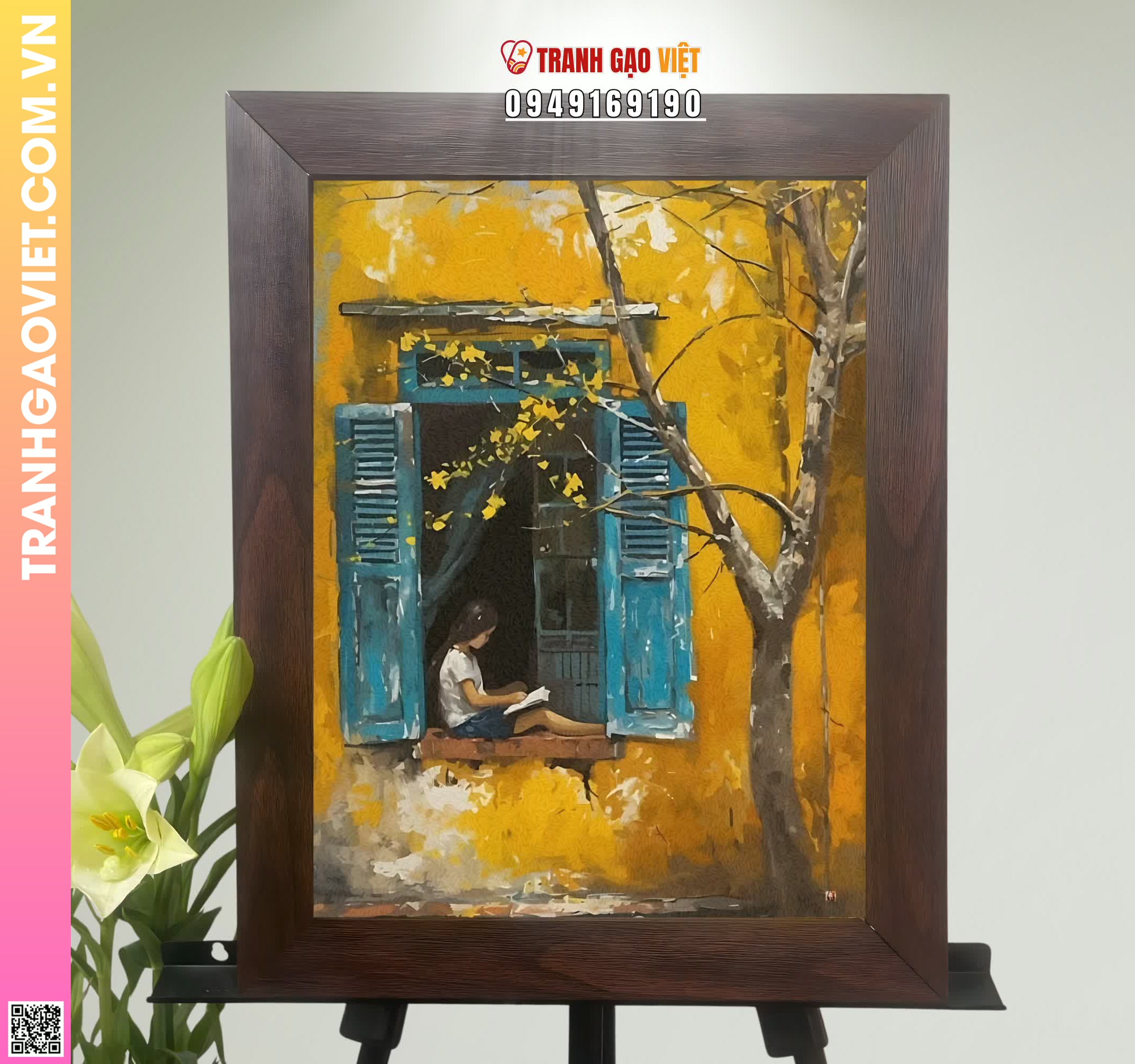 Tranh Gạo Màu Góc Nhỏ Tuổi Thơ Hình ảnh Tranh Gạo Màu Góc Nhỏ Tuổi Thơ - Ảnh thực tế sản phẩm Tranh Gạo