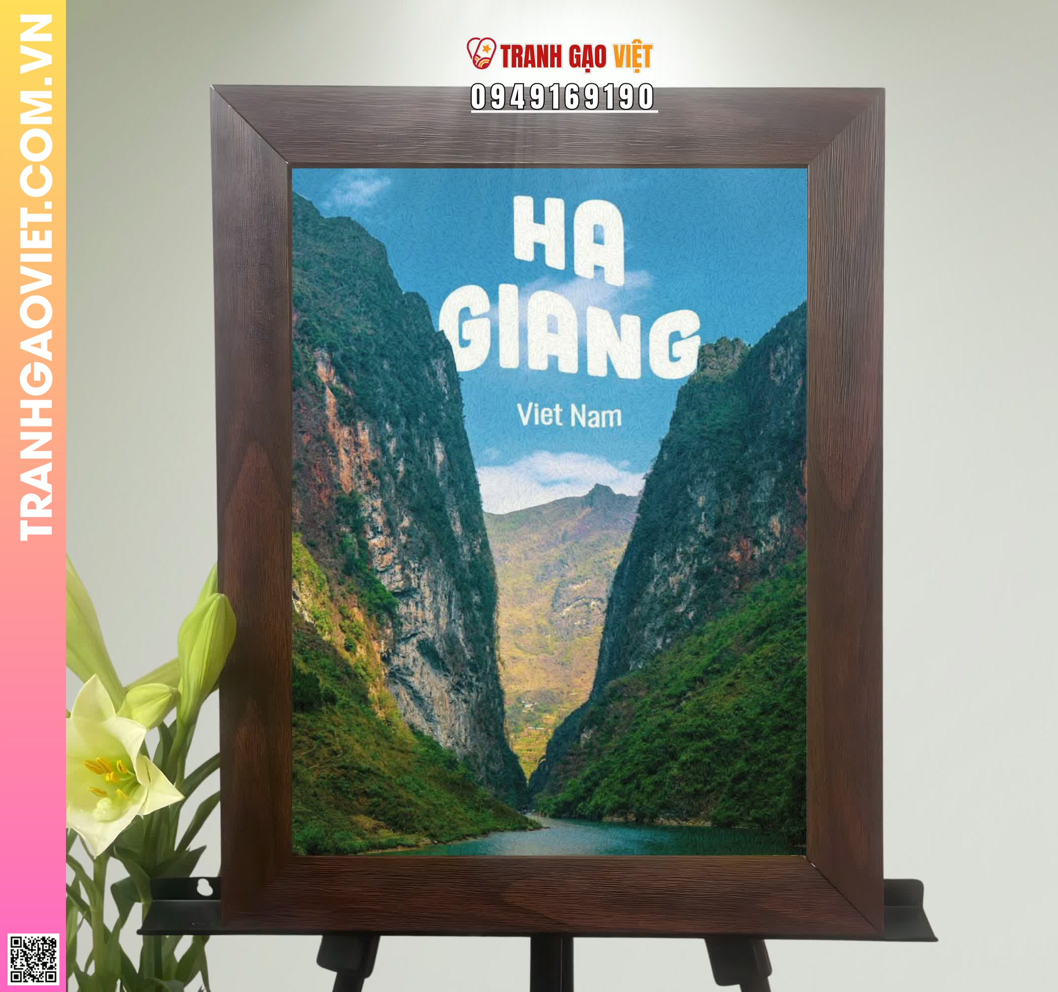 Tranh Gạo Màu Hà Giang Trong Tôi Hình ảnh Tranh Gạo Màu Hà Giang Trong Tôi - Ảnh thực tế sản phẩm Tranh Gạo