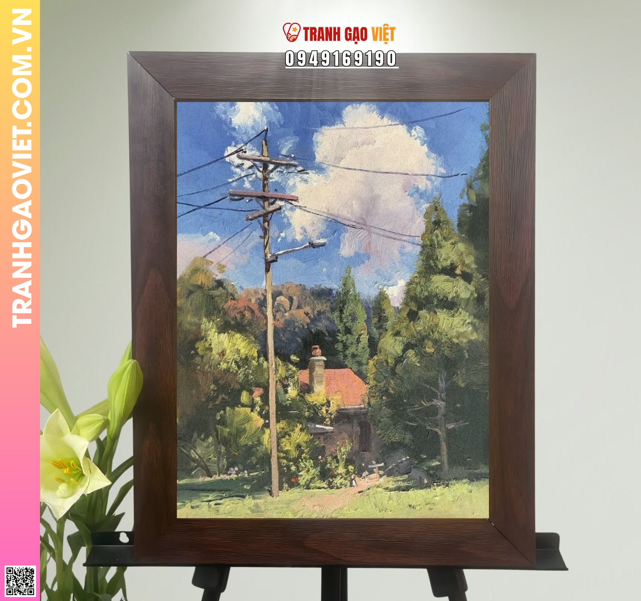 Tranh Gạo Màu Nhà Của Cha Hình ảnh Tranh Gạo Màu Nhà Của Cha - Ảnh thực tế sản phẩm Tranh Gạo