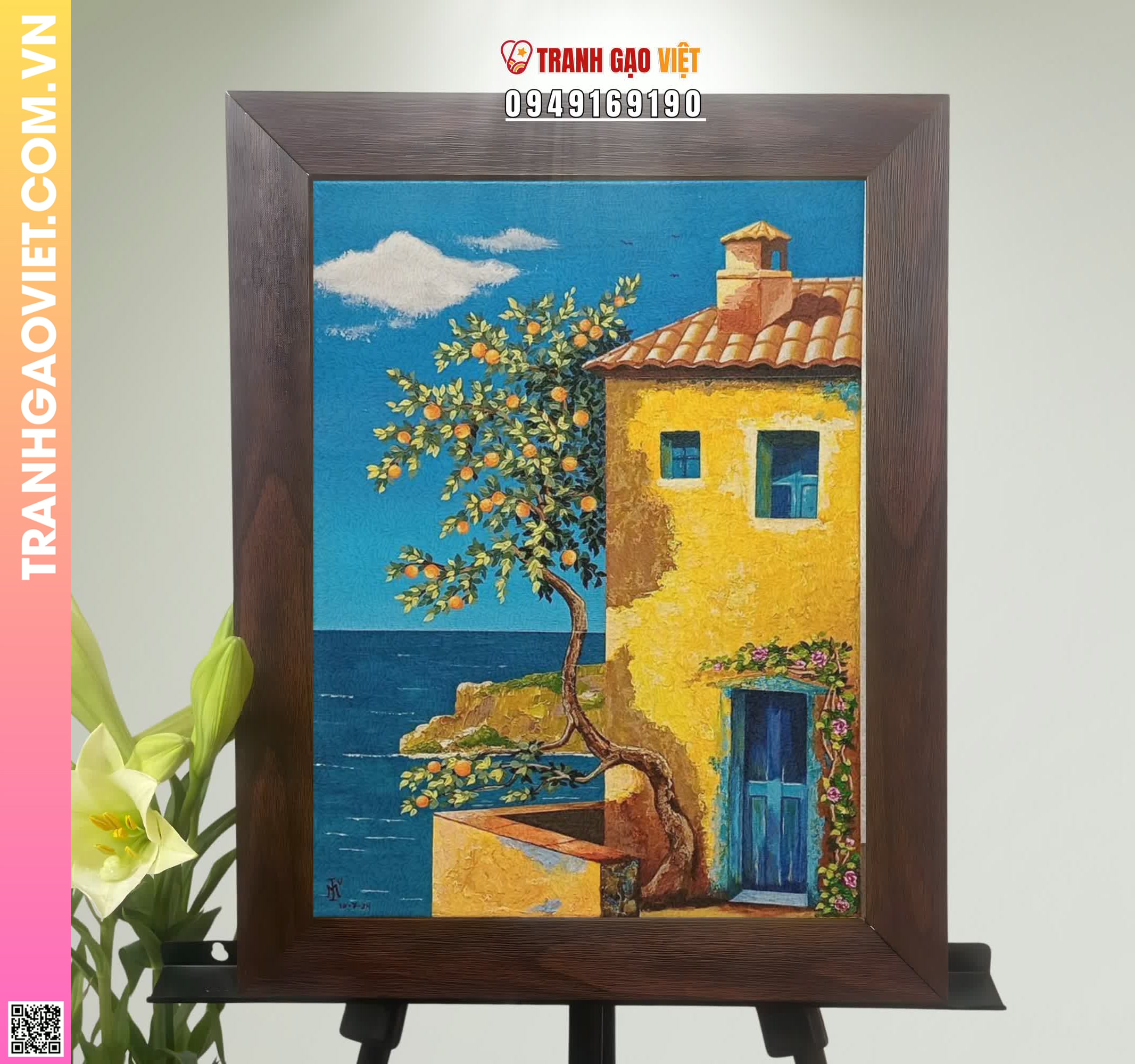 Tranh Gạo Màu Tranh Vẽ Châu Âu Hình ảnh Tranh Gạo Màu Tranh Vẽ Châu Âu - Ảnh thực tế sản phẩm Tranh Gạo