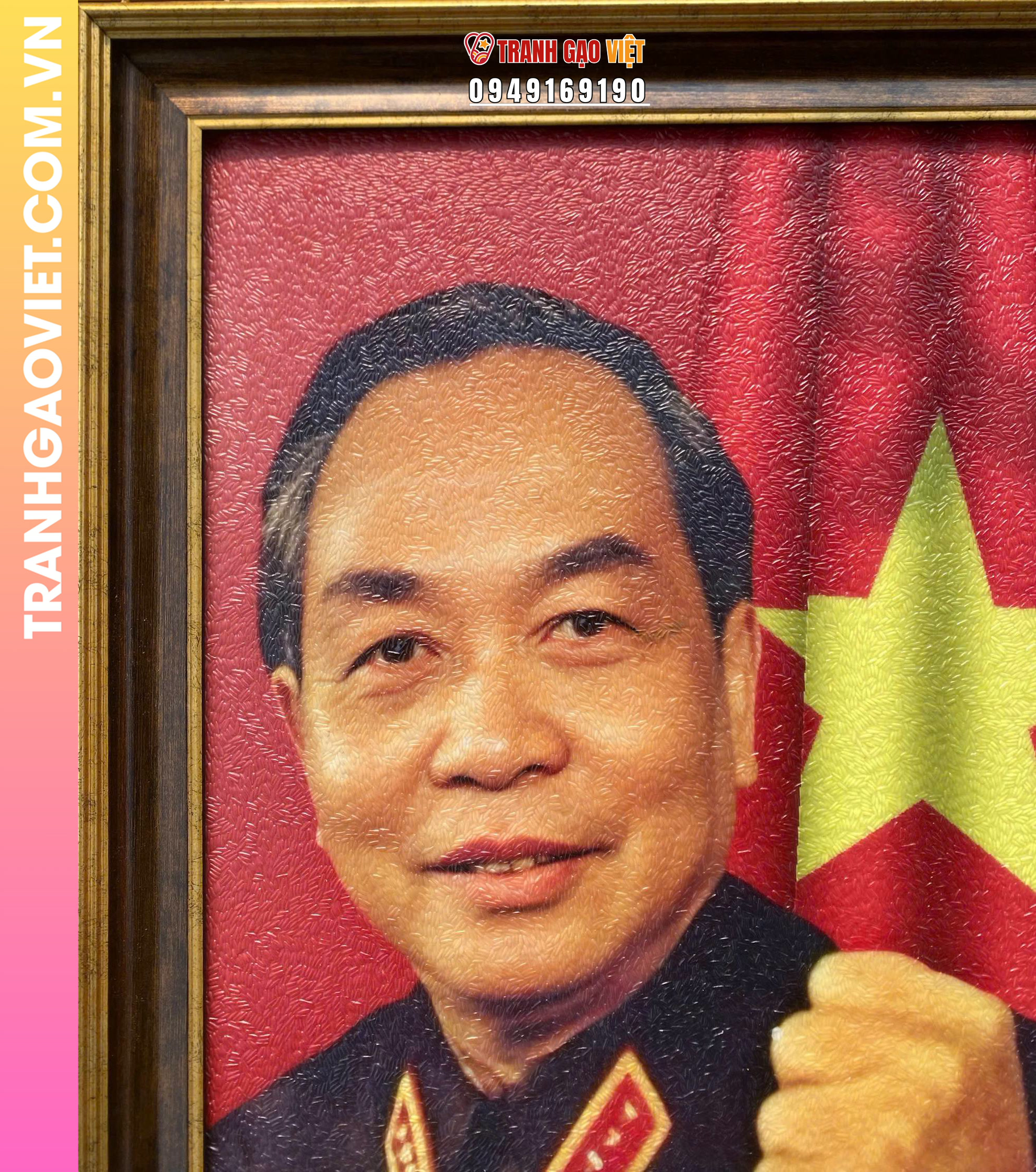 Tranh gạo Đại Tướng Võ Nguyên Giáp - Ảnh 2