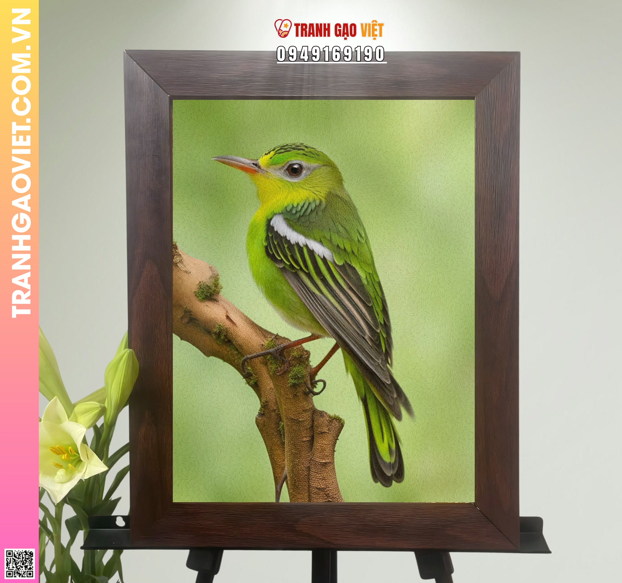 Tranh Gạo Dáng Chim Hình ảnh Tranh Gạo Dáng Chim - Ảnh thực tế sản phẩm Tranh Gạo