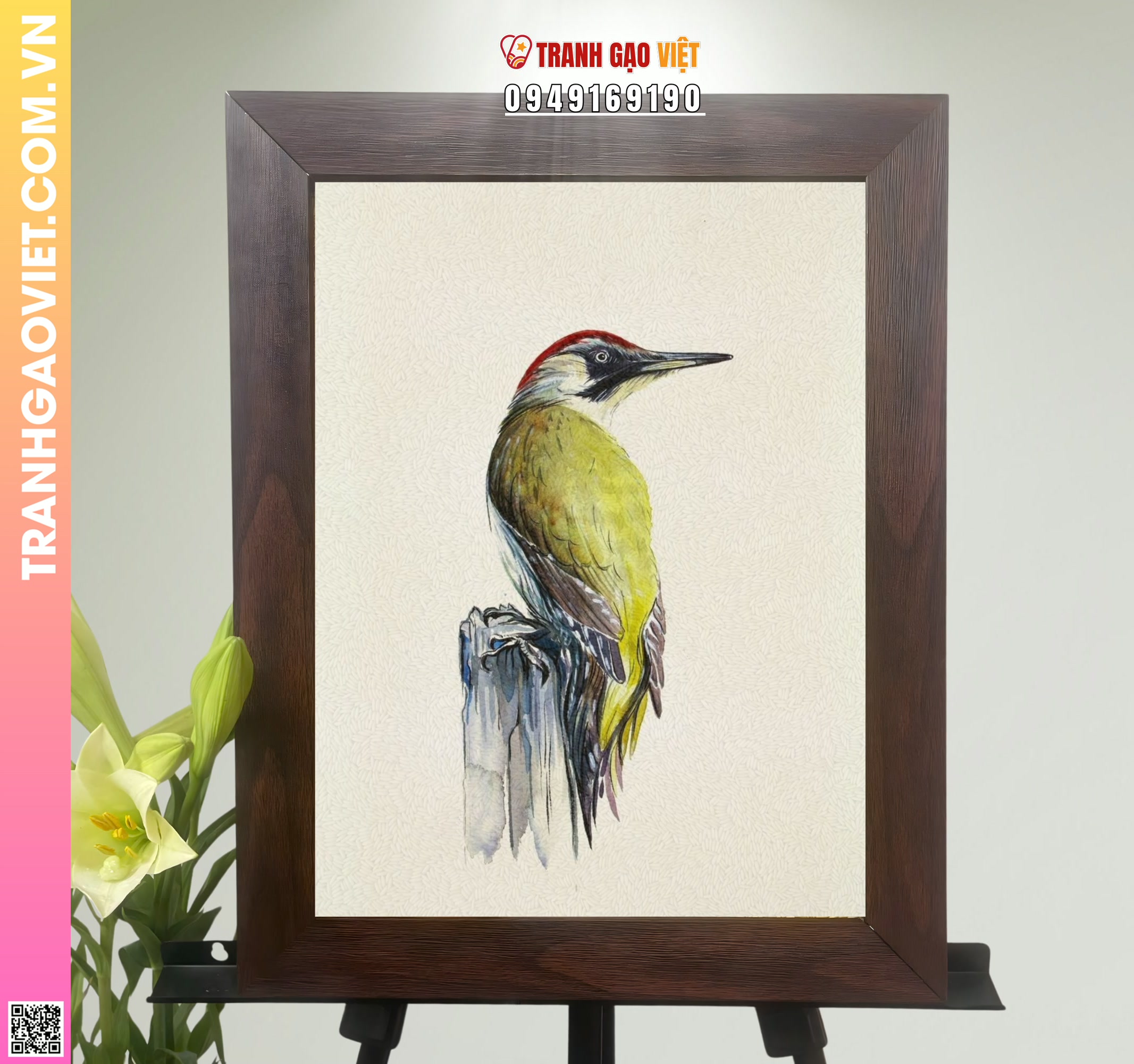 Tranh Gạo Vẻ Đẹp Của Chim Hình ảnh Tranh Gạo Vẻ Đẹp Của Chim - Ảnh thực tế sản phẩm Tranh Gạo