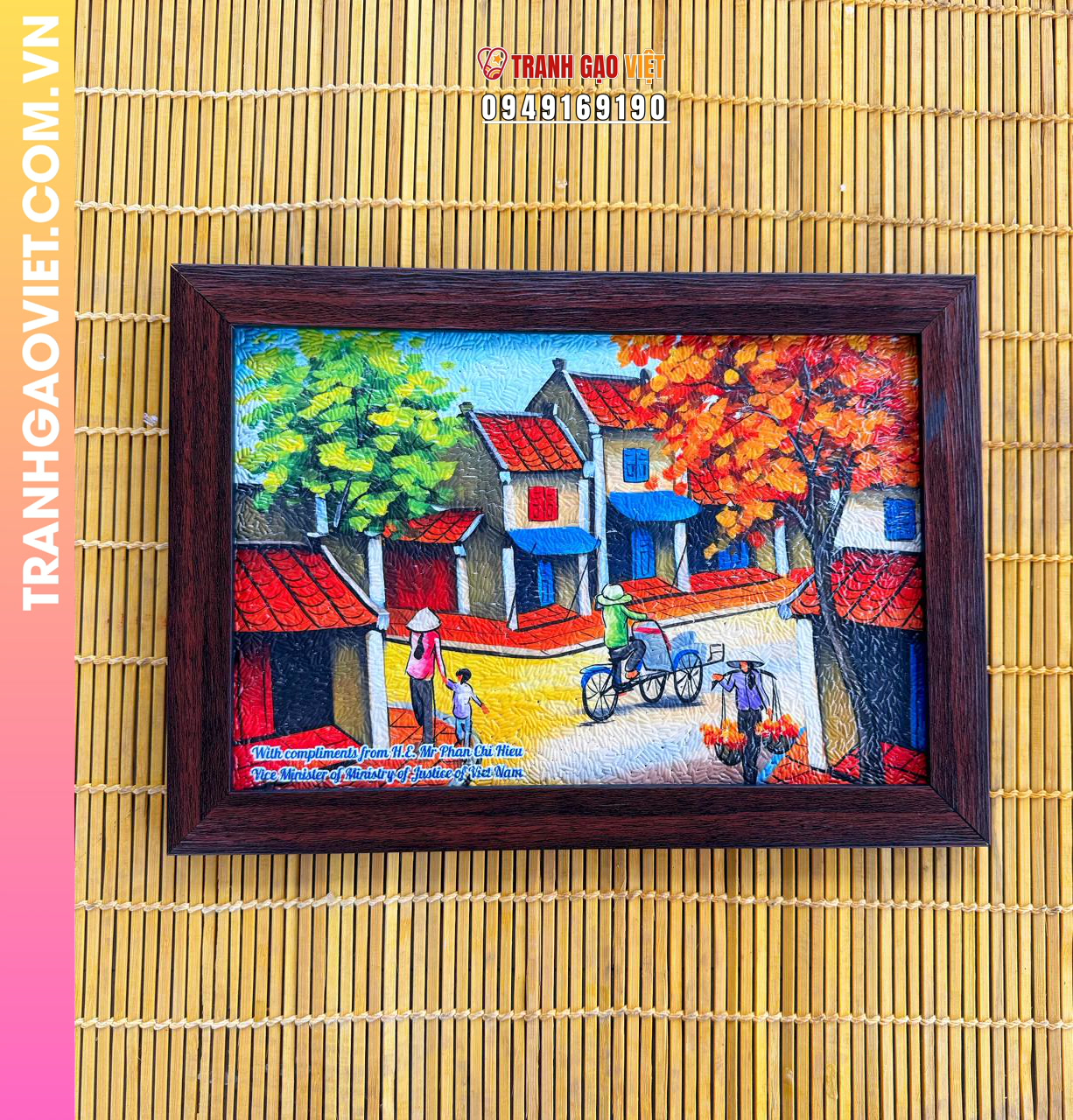 Tranh gạo Mùa thu Hà Nội - Ảnh 4
