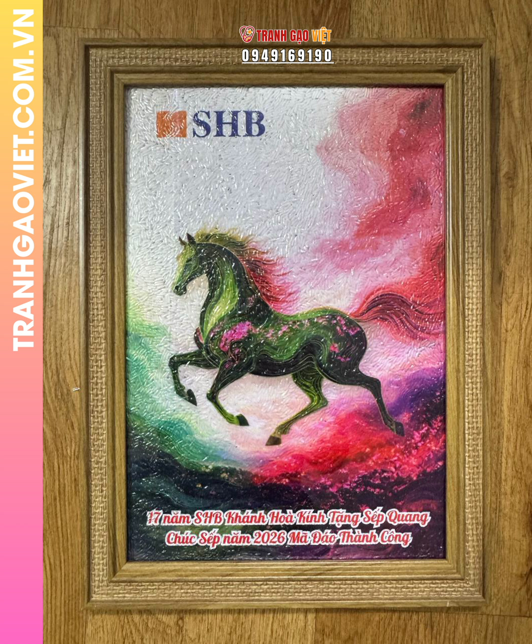 Tranh gạo Thiên Mã