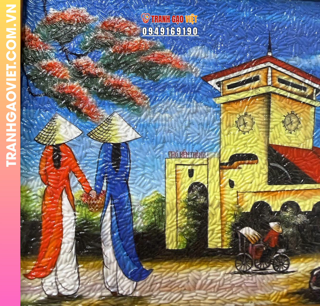 Tranh gạo chợ Bến Thành - Ảnh 2