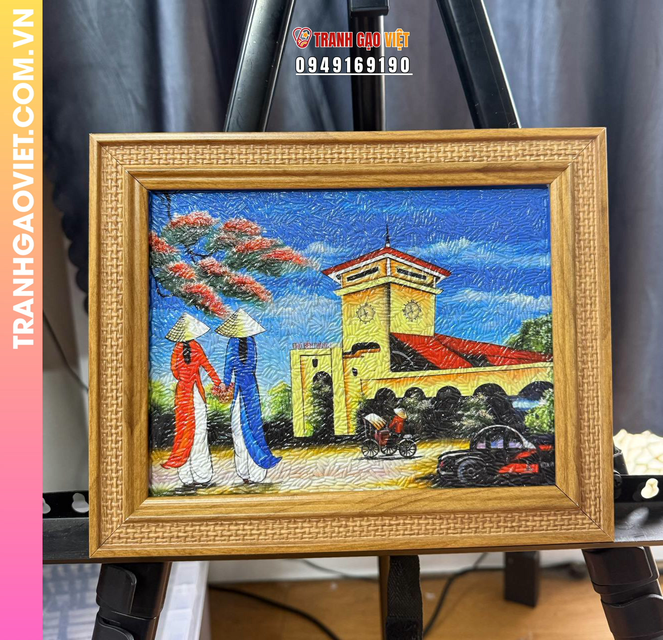 Tranh gạo chợ Bến Thành