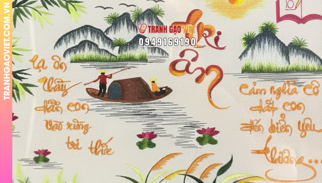 Tranh Thêu Tri Ân Thầy Cô Nghệ Thuật Ý Nghĩa Trang Trí Không Gian Giáo Dục - Ảnh 3