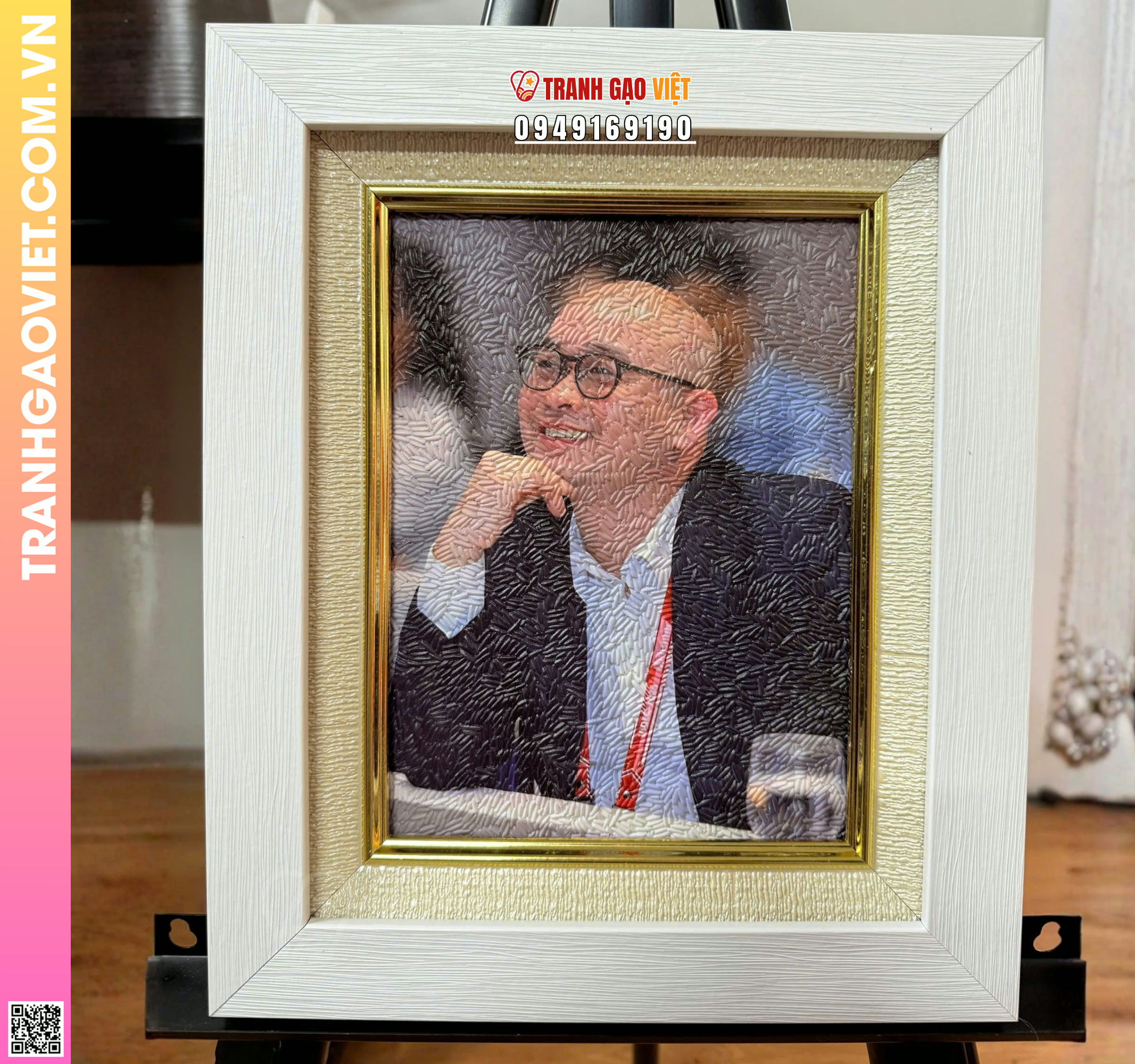 Tranh Gạo Quà Tặng cho Chuyên Gia Việt Nam Hình ảnh Tranh Gạo Quà Tặng cho Chuyên Gia Việt Nam - Ảnh thực tế sản phẩm Tranh Gạo