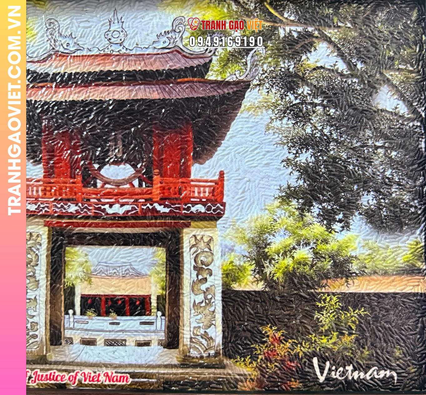Tranh gạo Văn Miếu - Ảnh 3