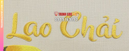 Tranh Thêu Ruộng Bậc Thang Lao Chải Sapa - Ảnh 3
