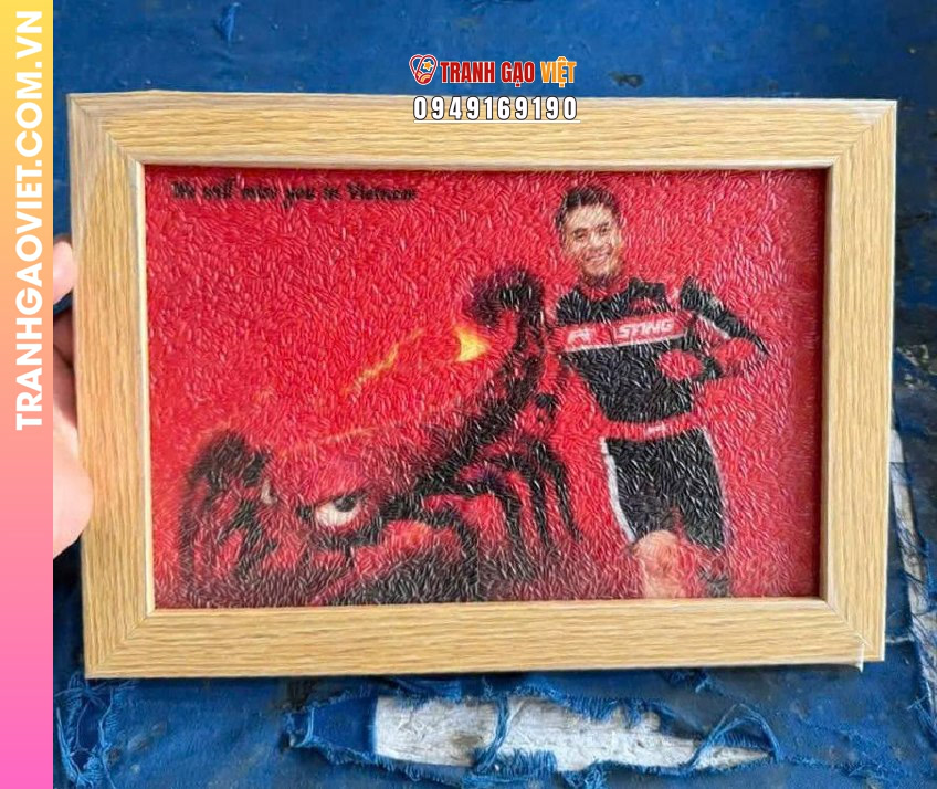 Tranh gạo màu Sting
