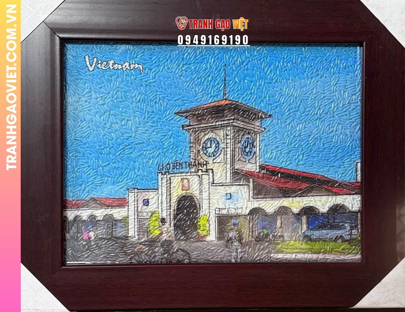 Tranh gạo Chợ Bến Thành - Ảnh 5