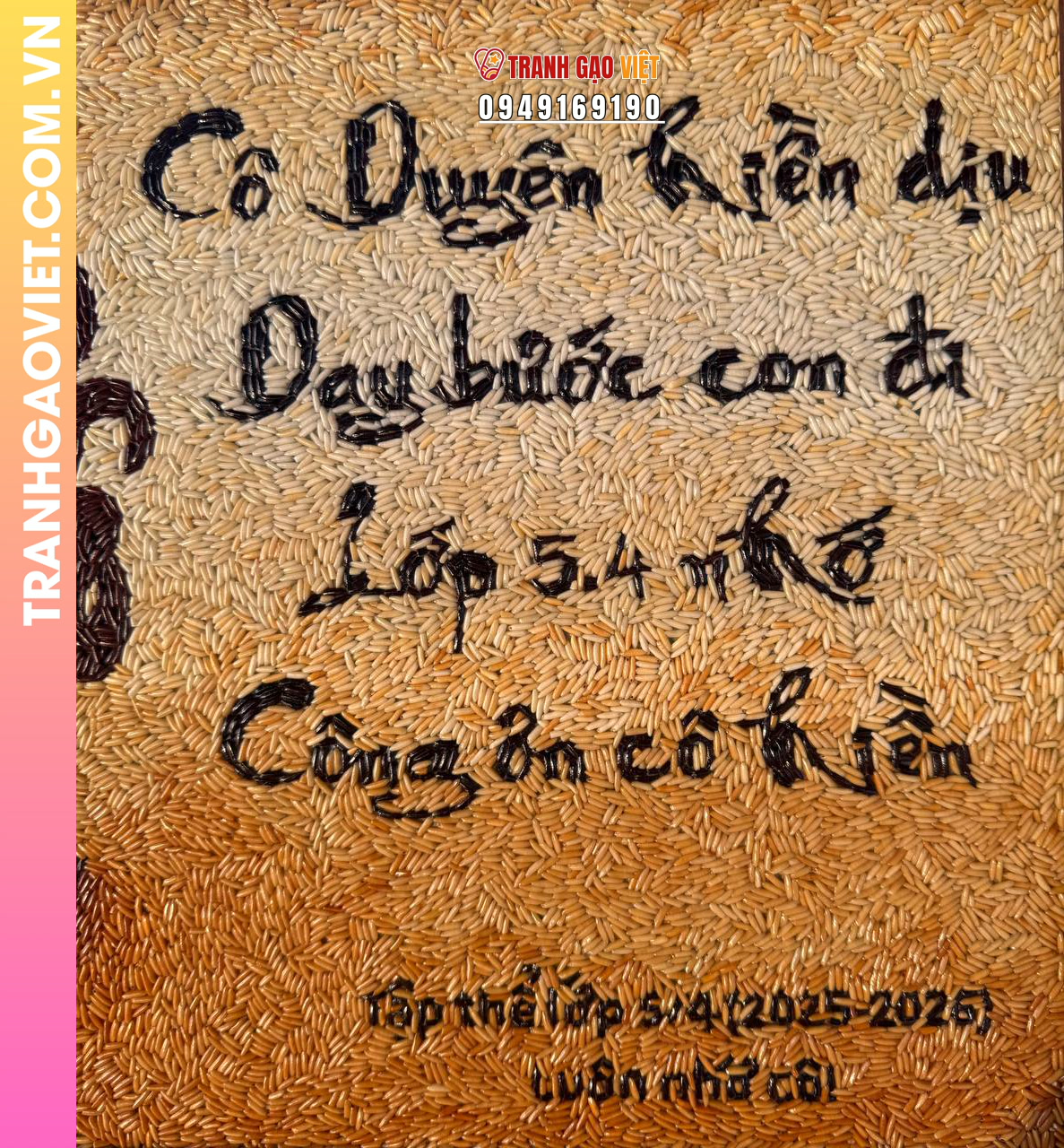 Tranh gạo rang Ơn cô - Ảnh 2
