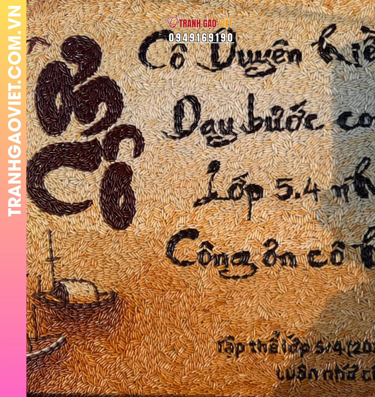 Tranh gạo rang Ơn cô - Ảnh 4