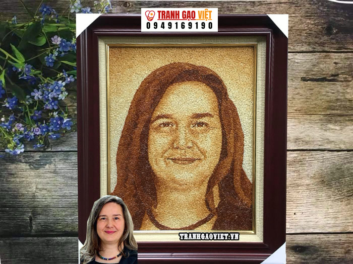 Quà tặng người nước ngoài Tranh gạo chân dung đặt của CTy TNHH Hà Nội IEC Hình ảnh Quà tặng người nước ngoài Tranh gạo chân dung đặt của CTy TNHH Hà Nội IEC - Ảnh thực tế sản phẩm Tranh Gạo