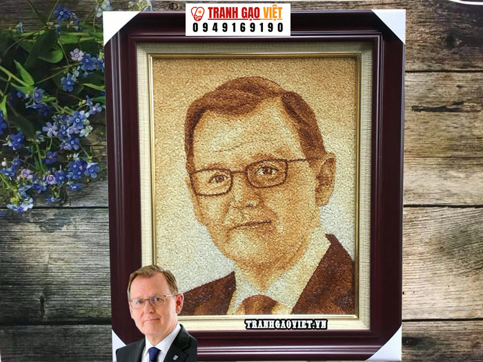 Quà tặng người nước ngoài Tranh đặt của CTy TNHH Hà Nội IEC Hình ảnh Quà tặng người nước ngoài Tranh đặt của CTy TNHH Hà Nội IEC - Ảnh thực tế sản phẩm Tranh Gạo