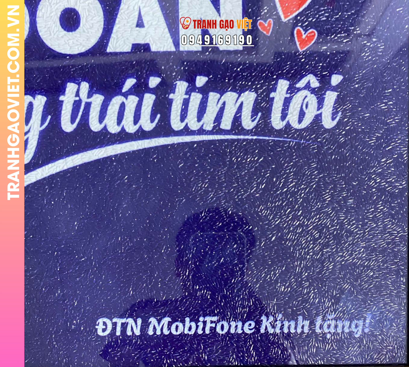 Tranh gạo màu Đoàn trong trái tim tôi - Ảnh 3