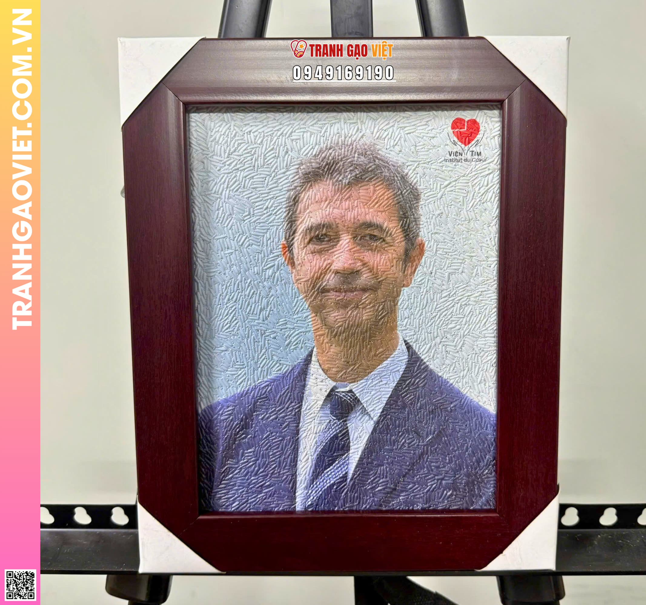 Tranh Gạo Quà Tặng Chuyên Gia Bệnh Viện Hình ảnh Tranh Gạo Quà Tặng Chuyên Gia Bệnh Viện - Ảnh thực tế sản phẩm Tranh Gạo