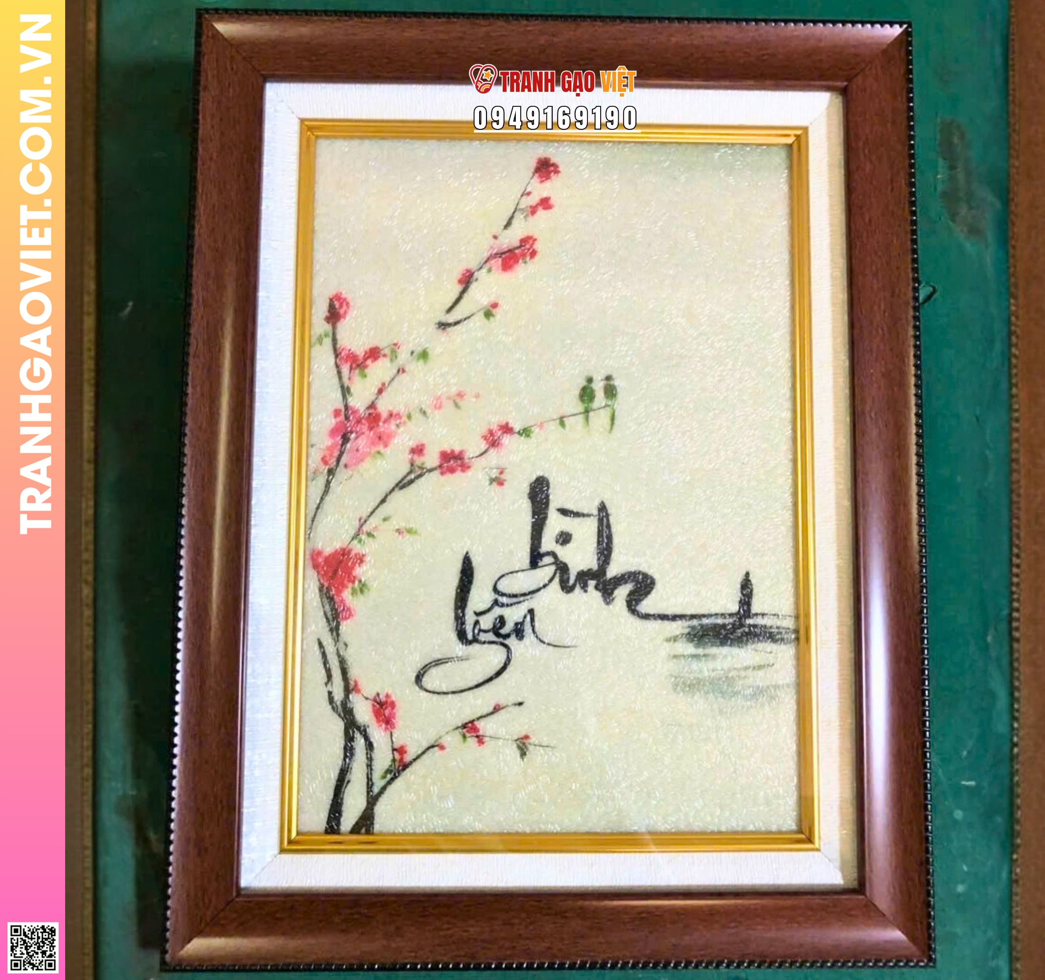 Tranh Gạo Màu Tìm Lấy Bình Yên Hình ảnh Tranh Gạo Màu Tìm Lấy Bình Yên - Ảnh thực tế sản phẩm Tranh Gạo