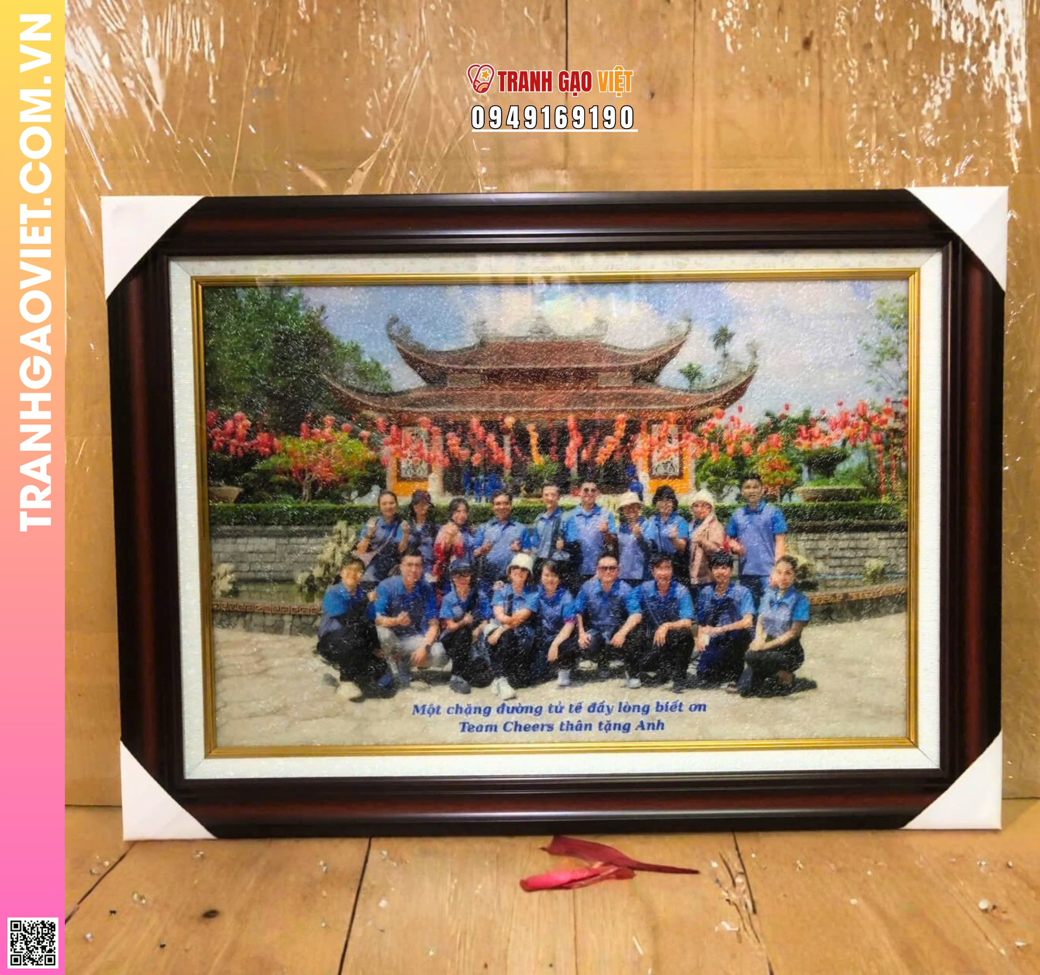 Tranh Gạo Tập Thể Công Ty Cống Hiến Hết Mình Hình ảnh Tranh Gạo Tập Thể Công Ty Cống Hiến Hết Mình - Ảnh thực tế sản phẩm Tranh Gạo