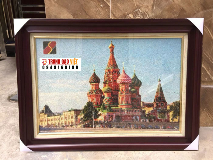 Tranh đặt THD027 Hình ảnh Tranh đặt THD027 - Ảnh thực tế sản phẩm Tranh Gạo