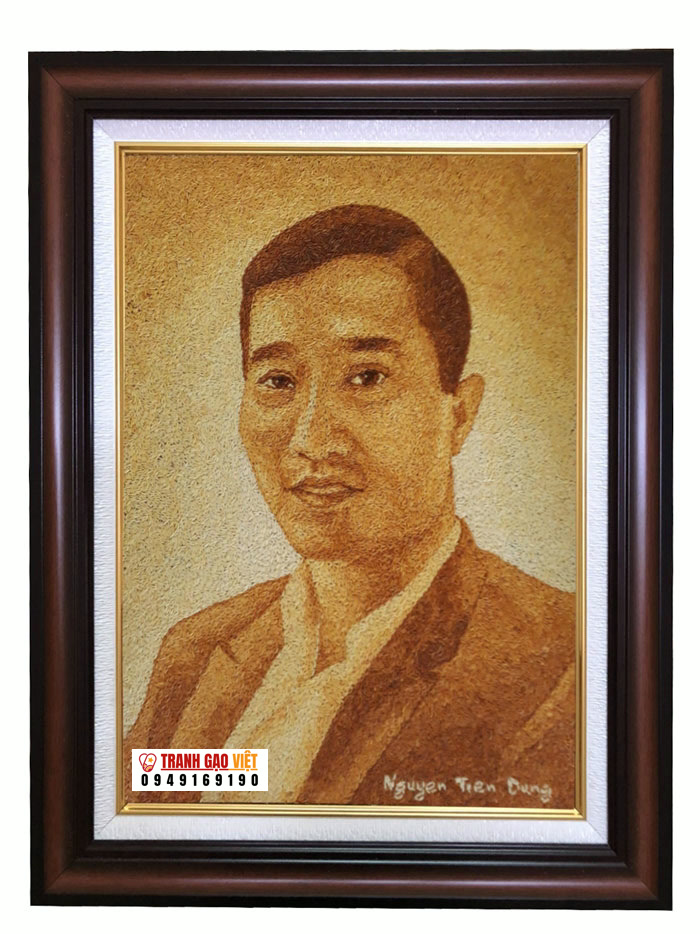 Tranh gạo rang chân dung TCD191 Hình ảnh Tranh gạo rang chân dung TCD191 - Ảnh thực tế sản phẩm Tranh Gạo