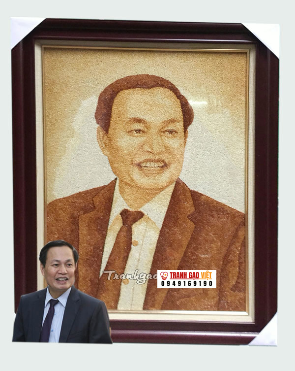 Tranh đặt của hội SVVN Hình ảnh Tranh đặt của hội SVVN - Ảnh thực tế sản phẩm Tranh Gạo