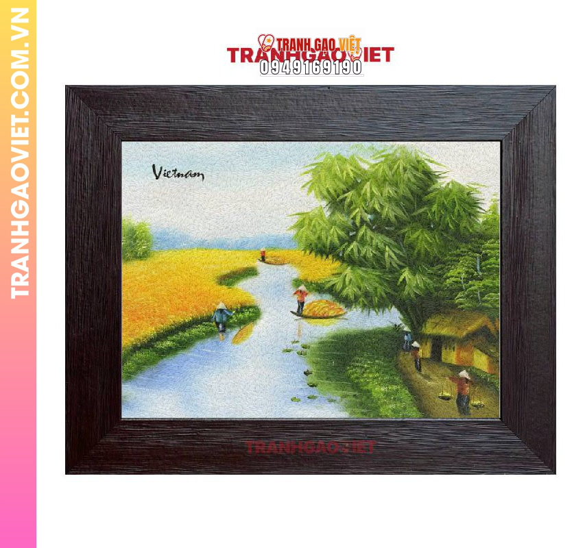 Tranh gạo Luỹ Tre Làng Tôi - Ảnh 2