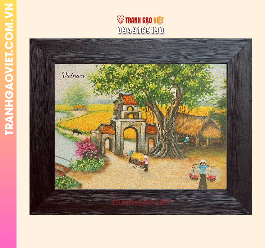 Tranh Gạo Cổng Làng Tôi - Ảnh 2