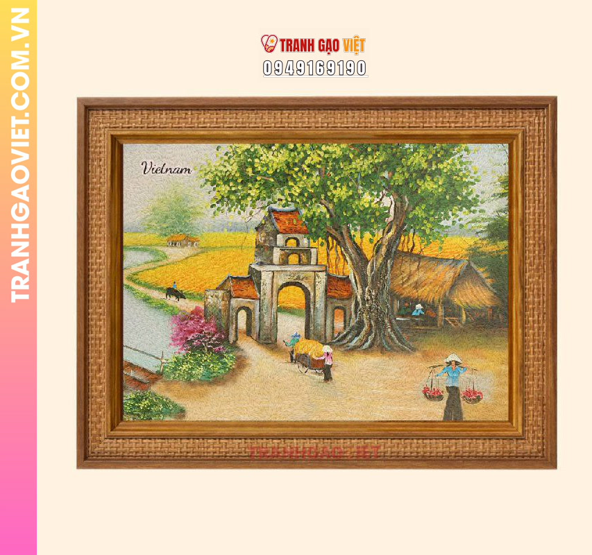 Tranh Gạo Cổng Làng Tôi - Ảnh 3