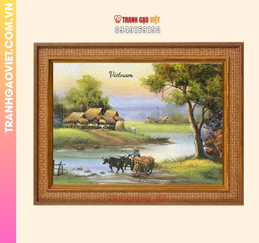 Tranh gạo Làng Quê Việt - Ảnh 3