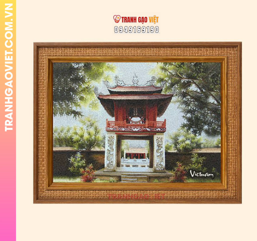 Tranh gạo cổng Khuê Văn Các - Ảnh 3