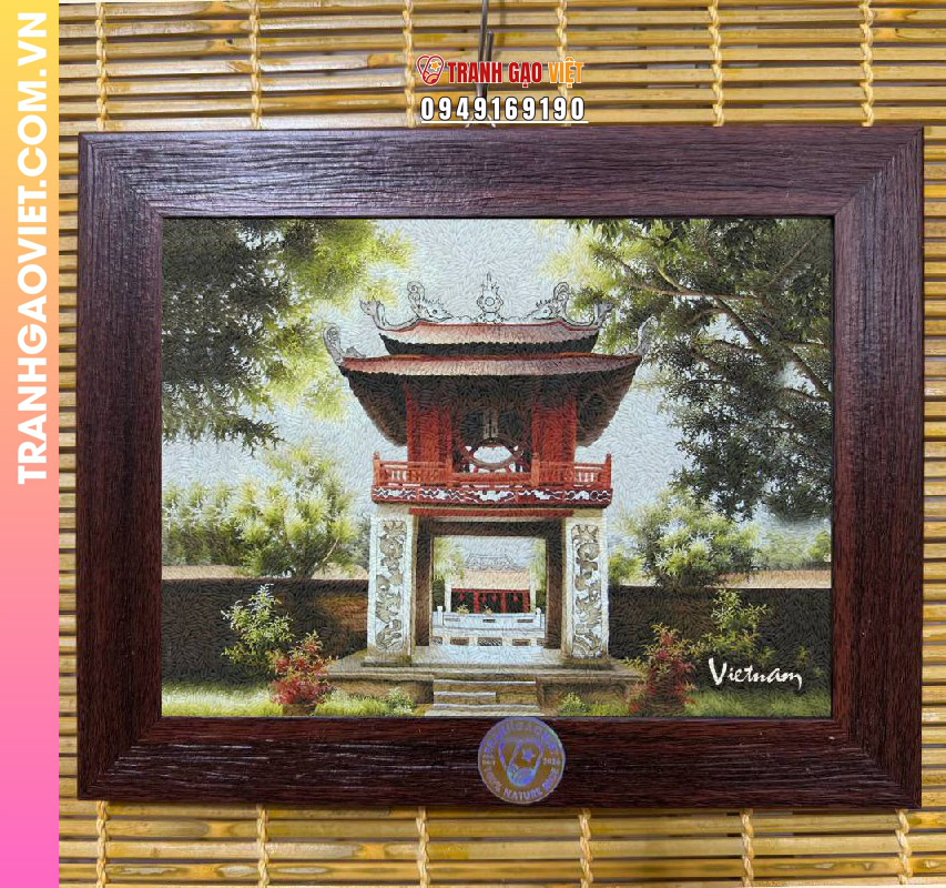 Tranh gạo cổng Khuê Văn Các