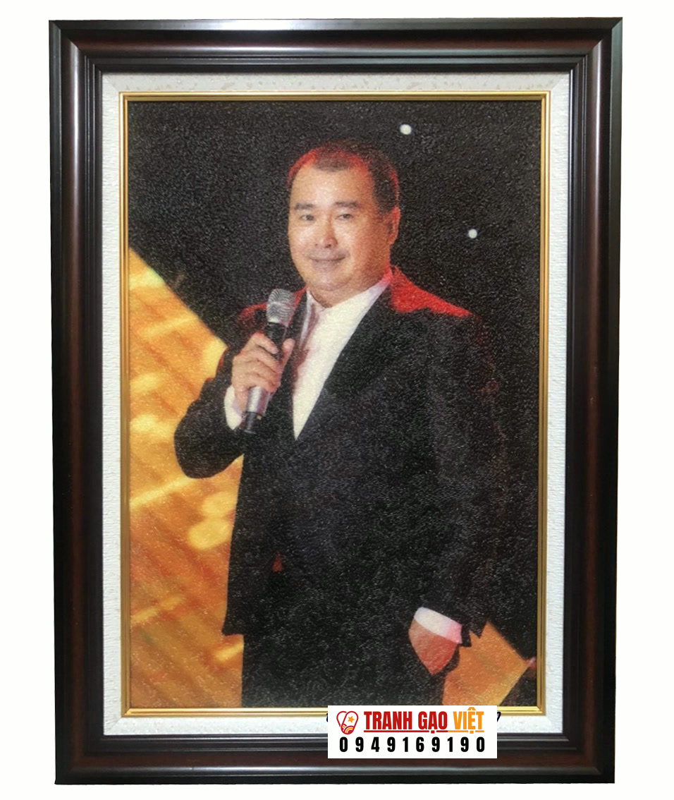Tranh gạo chân dung tặng sếp Hình ảnh Tranh gạo chân dung tặng sếp - Ảnh thực tế sản phẩm Tranh Gạo