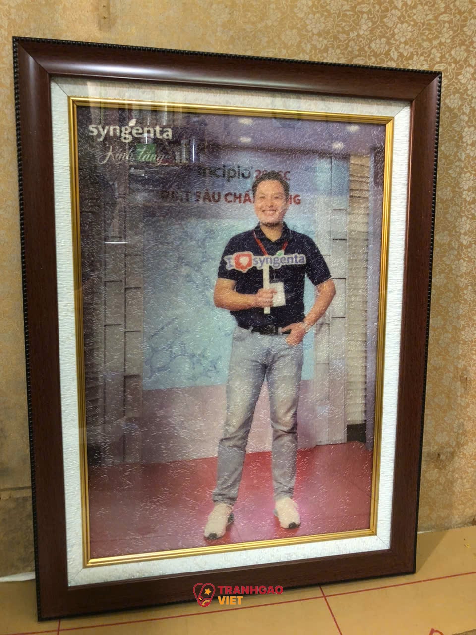 Tranh Gạo Chân Dung Khắc Họa Cảm Xúc Hình ảnh Tranh Gạo Chân Dung Khắc Họa Cảm Xúc - Ảnh thực tế sản phẩm Tranh Gạo