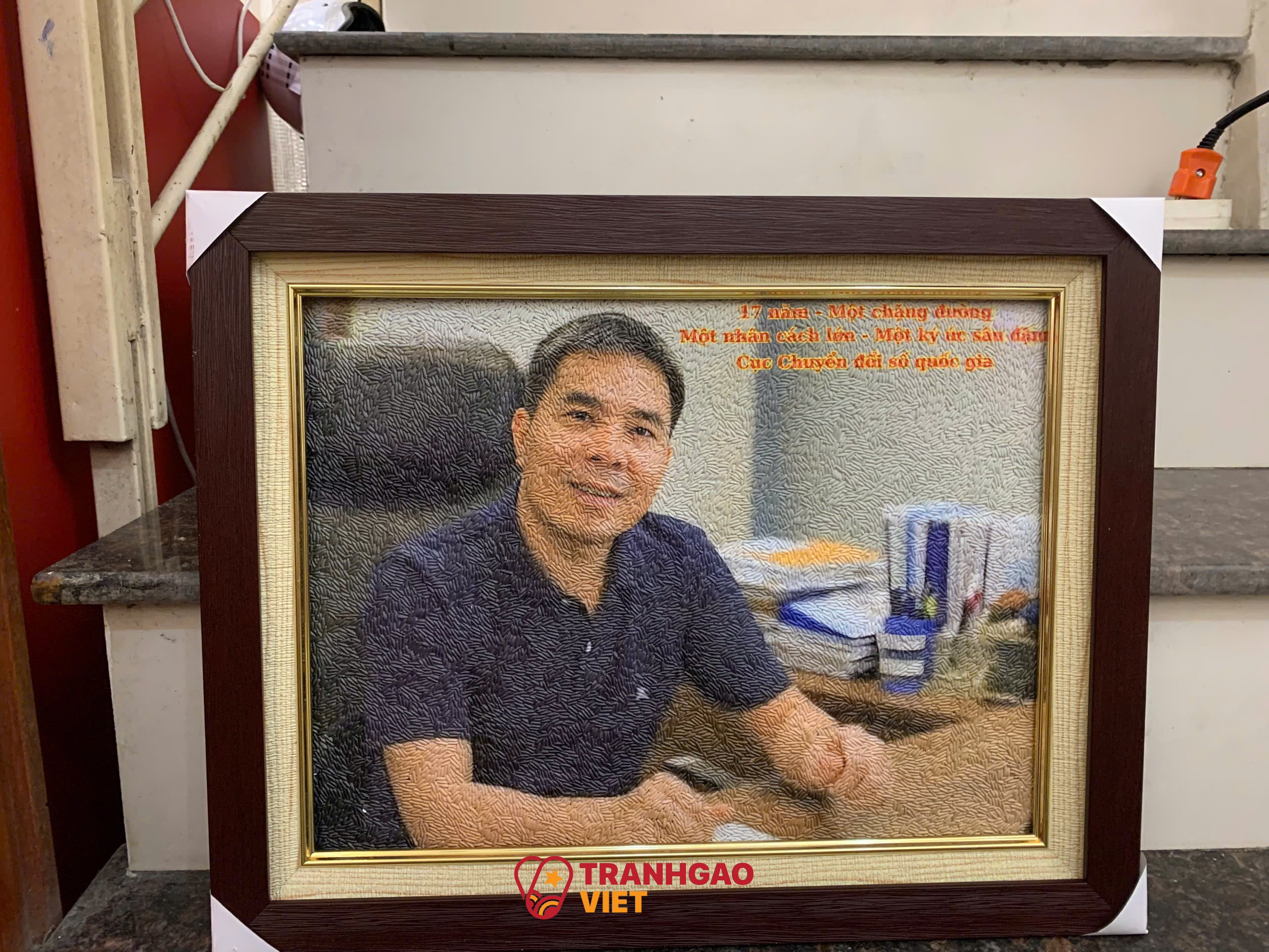 Tranh Gạo Chân Dung Nghệ Thuật Độc Quyền Hình ảnh Tranh Gạo Chân Dung Nghệ Thuật Độc Quyền - Ảnh thực tế sản phẩm Tranh Gạo