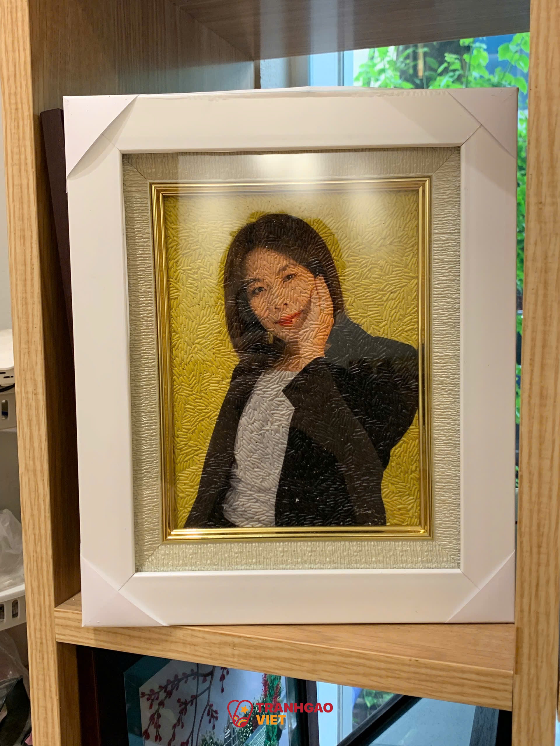 Tranh Gạo Chân Dung Phác Họa Hình ảnh Tranh Gạo Chân Dung Phác Họa - Ảnh thực tế sản phẩm Tranh Gạo