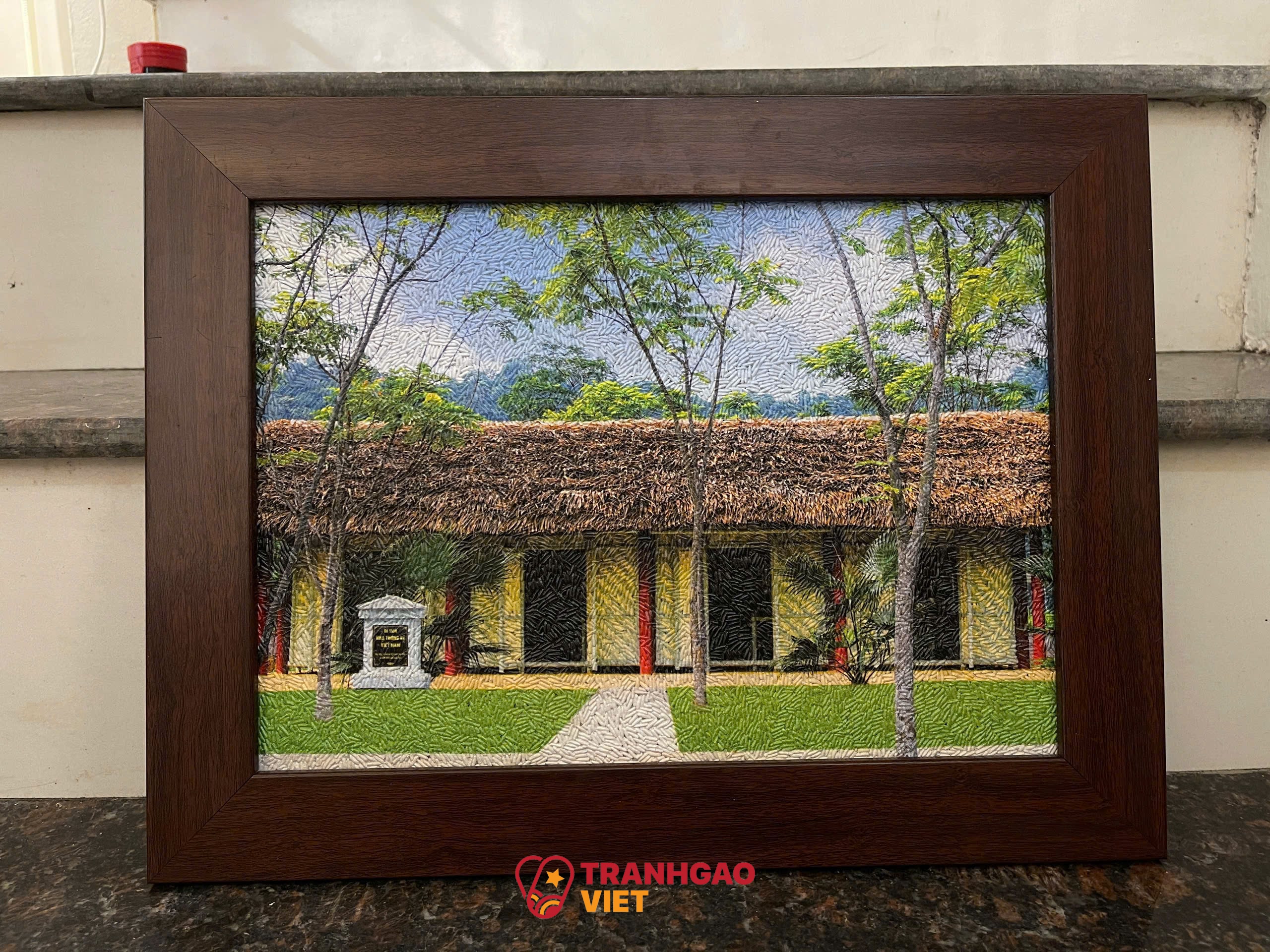 Tranh Gạo Chân Dung Thích Hợp Quà Tặng Hình ảnh Tranh Gạo Chân Dung Thích Hợp Quà Tặng - Ảnh thực tế sản phẩm Tranh Gạo