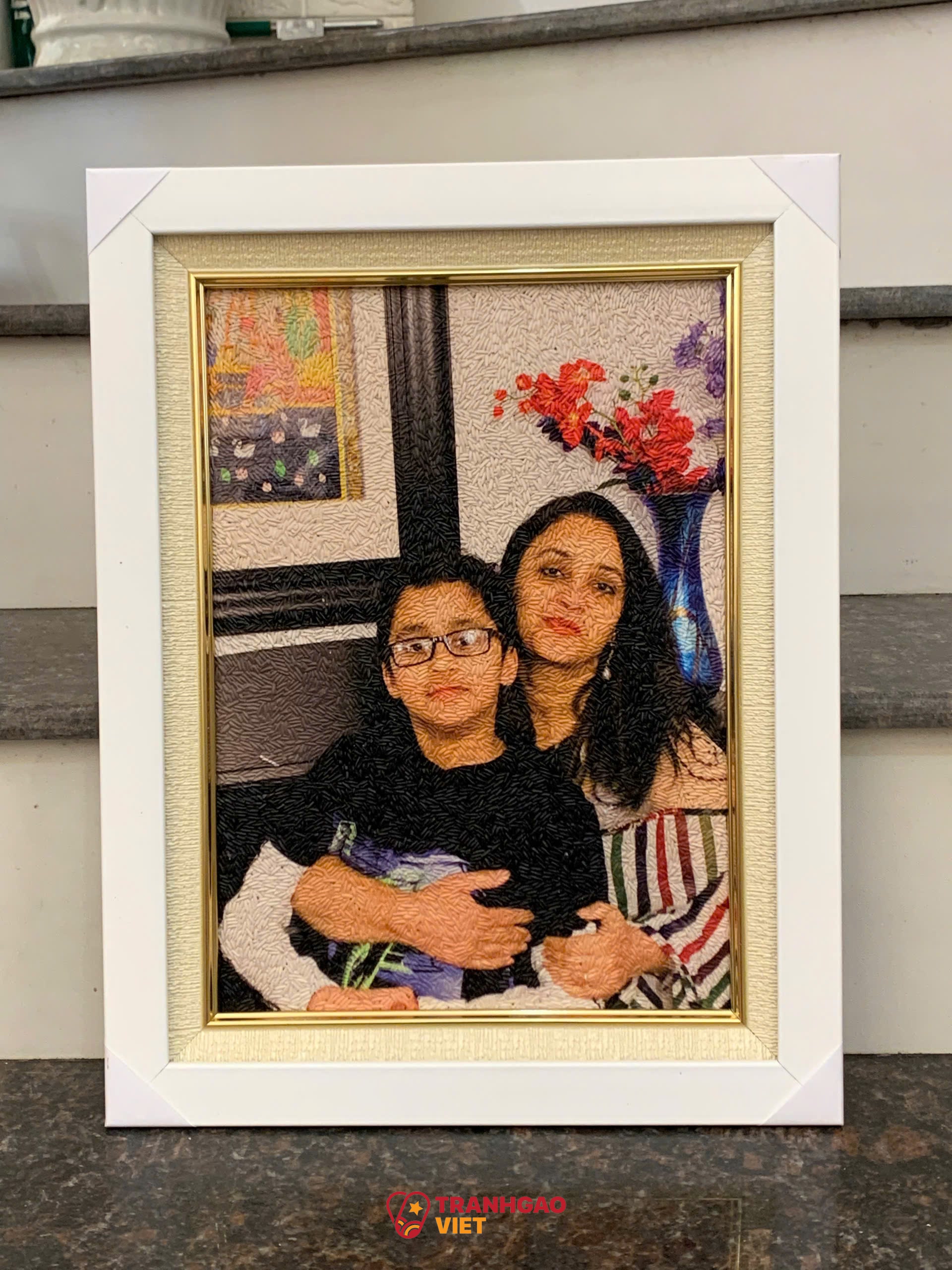 Tranh Gạo Chân Dung Truyền Thống Hình ảnh Tranh Gạo Chân Dung Truyền Thống - Ảnh thực tế sản phẩm Tranh Gạo